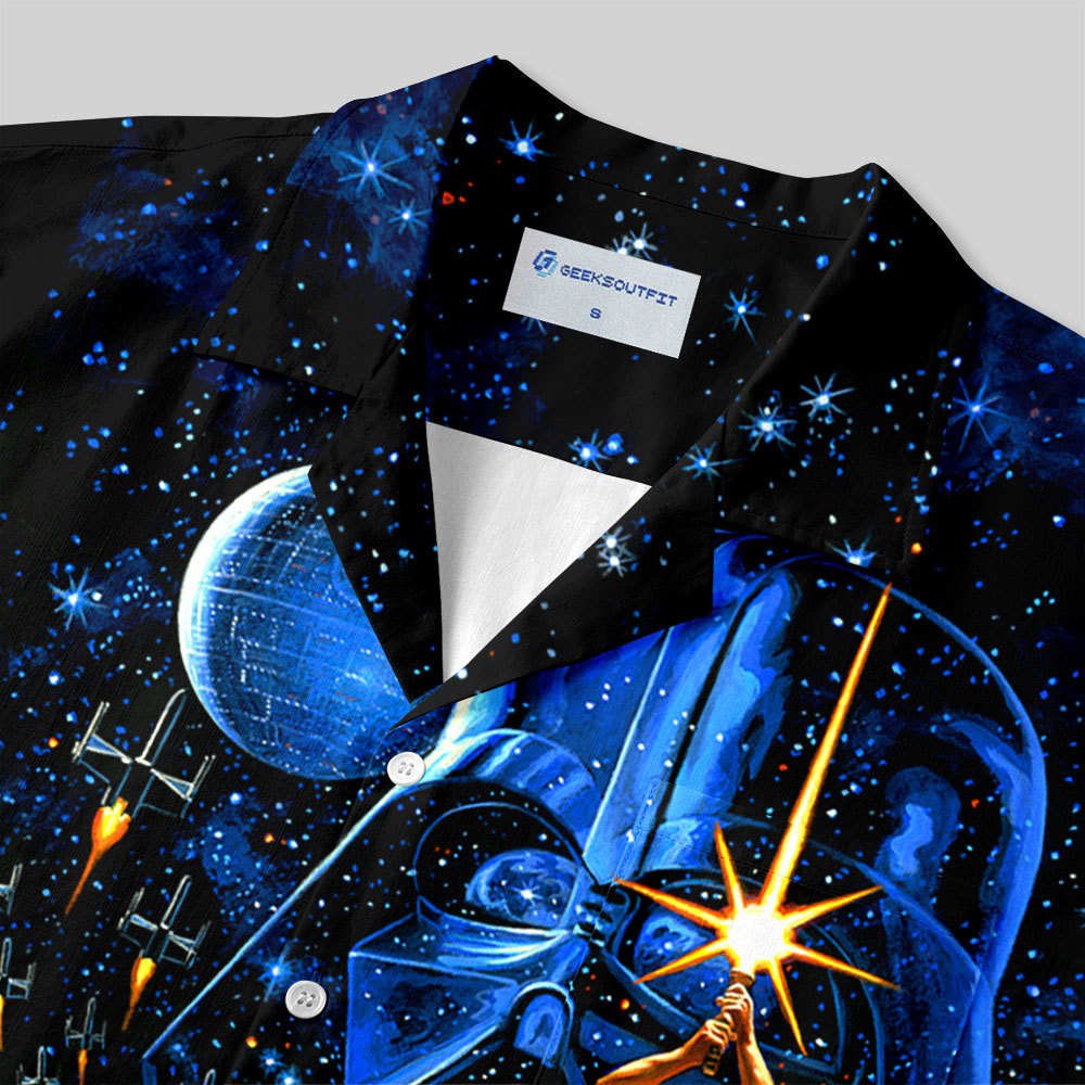 Space War Poster Button Up Pocket Shirt