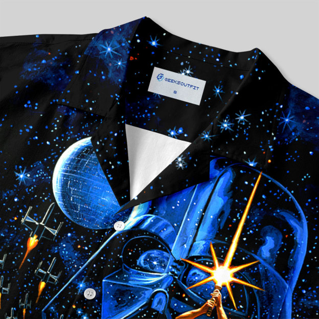 Space War Poster Button Up Pocket Shirt