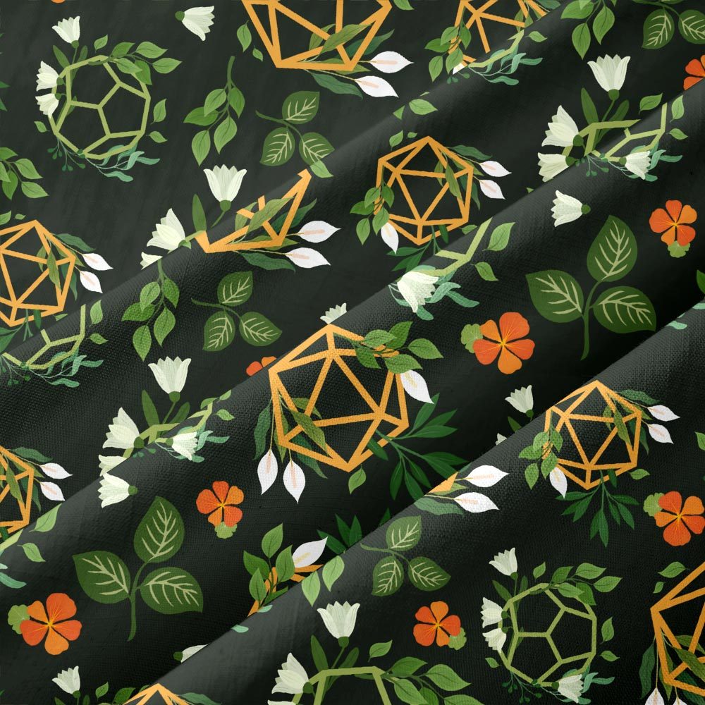 Plant DND Dice Green Button Up Pocket Shirt