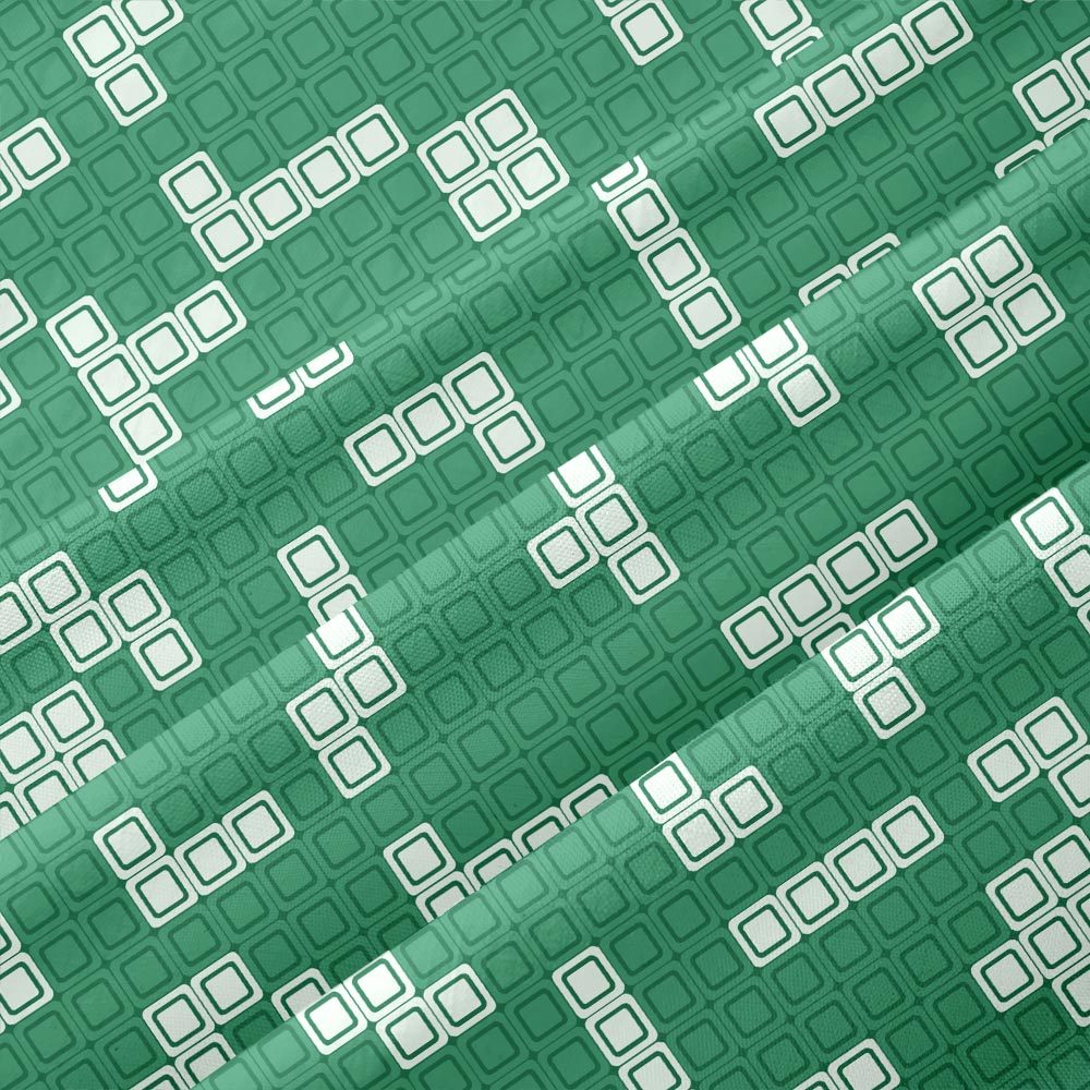 Retro Russian Games Green Button Up Pocket Shirt