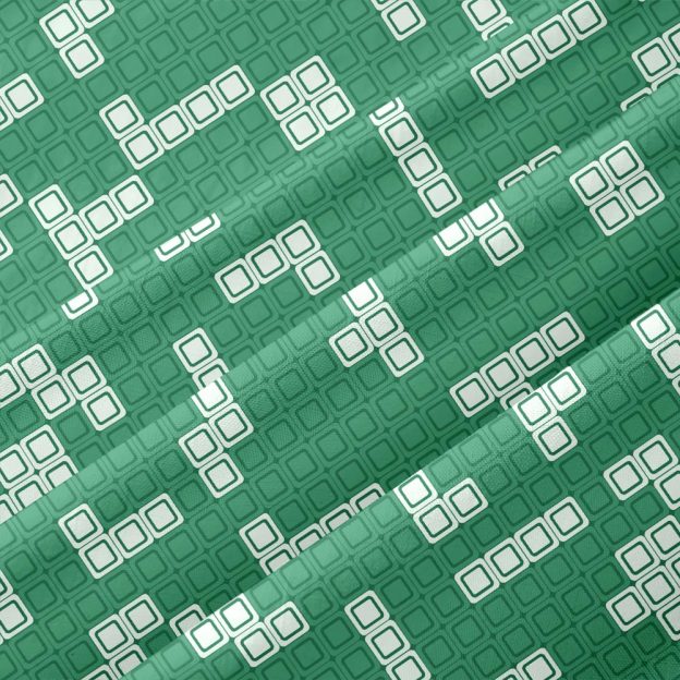 Retro Russian Games Green Button Up Pocket Shirt