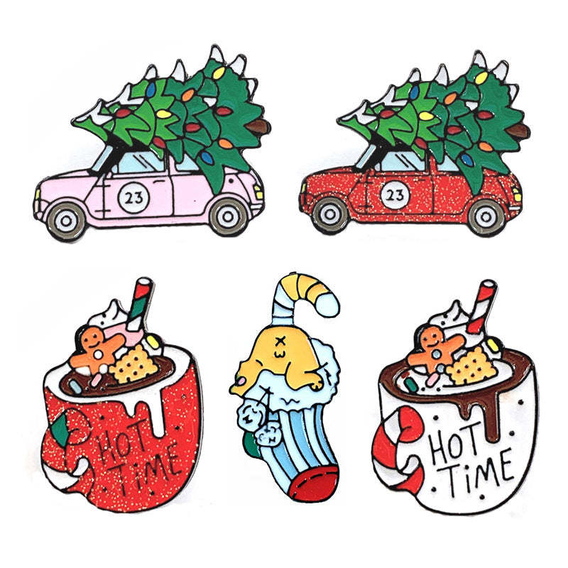 Christmas Tree Cart Cup Candy Socks Pins