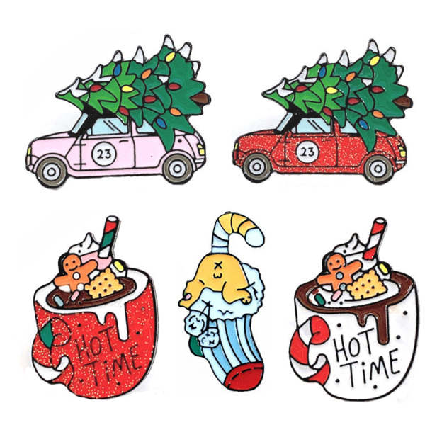 Christmas Tree Cart Cup Candy Socks Pins