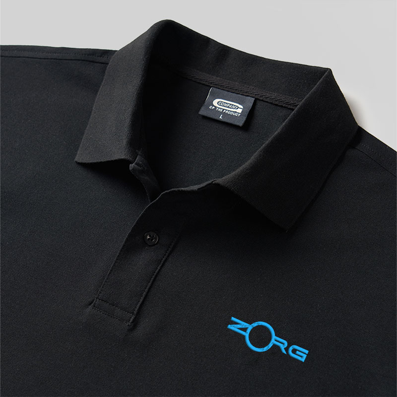 ZORG Geek Embroidered Polo Shirt