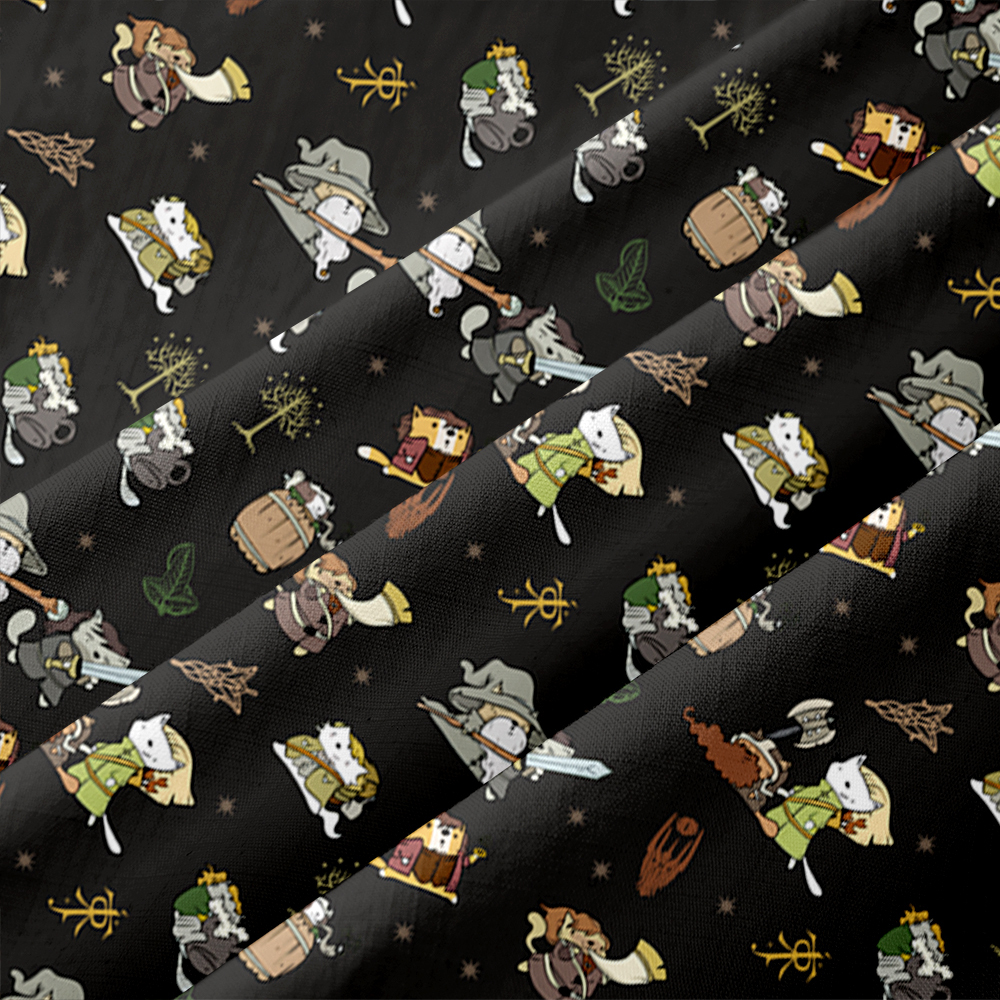 Cat Ring Lord Button Up Pocket Shirt