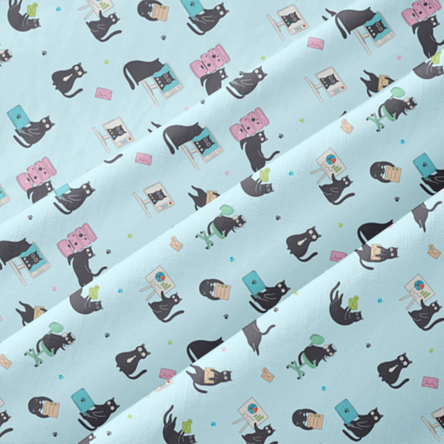 Working Cat Button Up Pocket Shirt