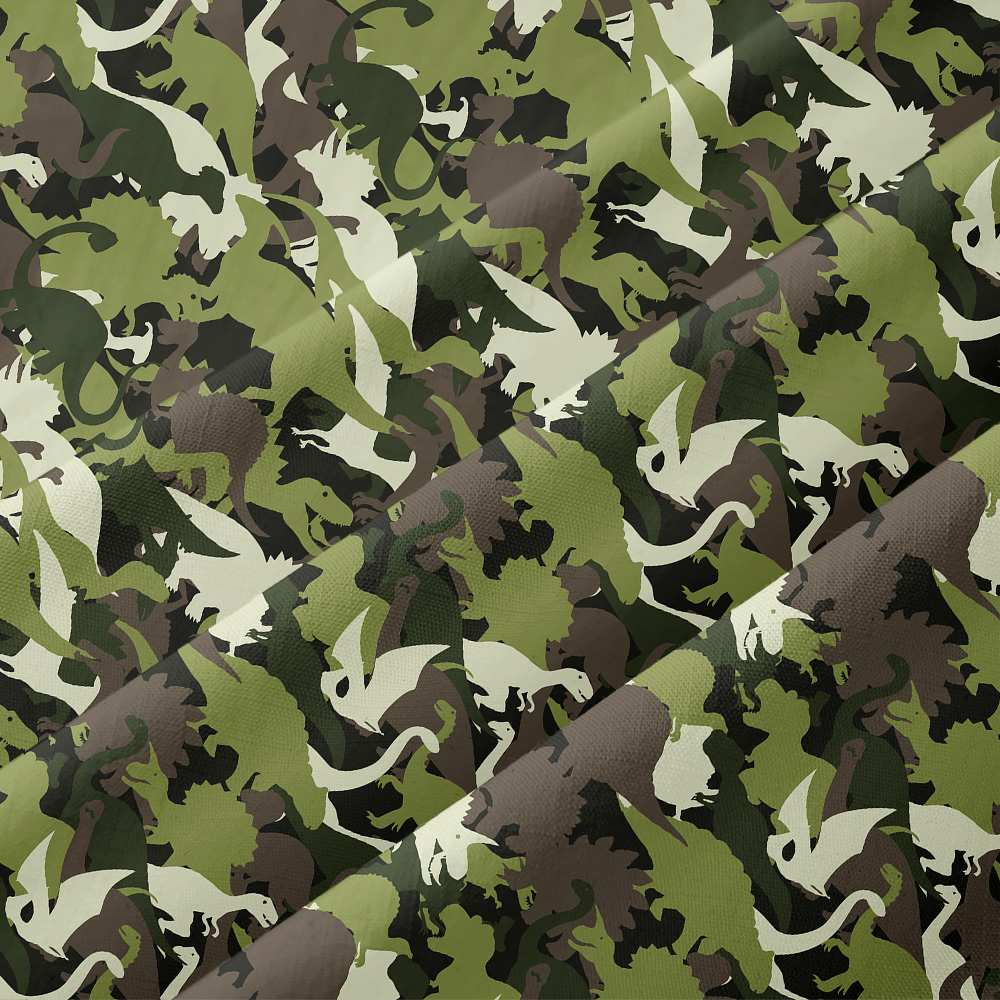 Camouflage Dinosaur Button Up Pocket Shirt