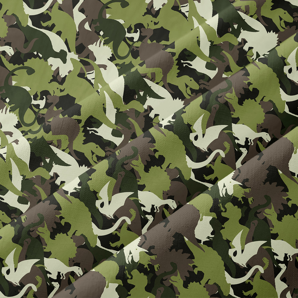 Camouflage Dinosaur Button Up Pocket Shirt
