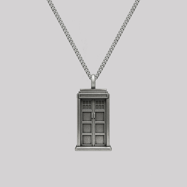 The Gate Of Time Geek Sculptural Necklace