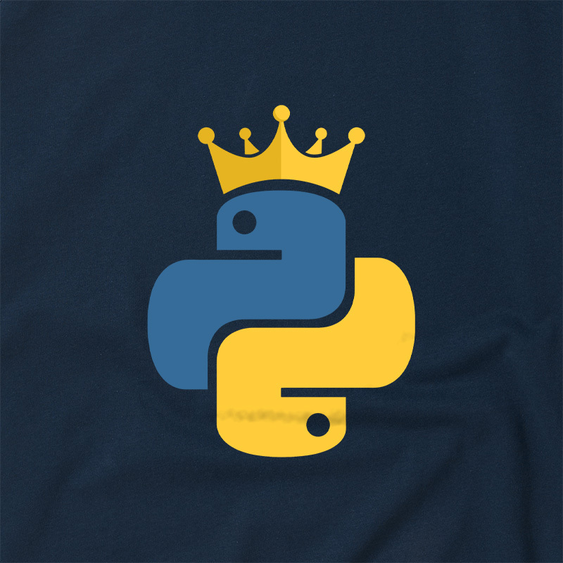 Python King Geek Retro Raglan T-Shirt
