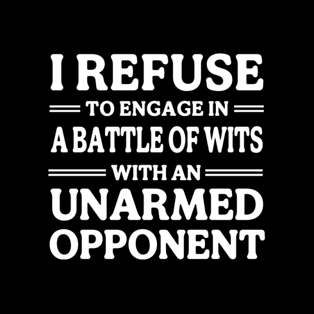 Unarmed Opponent Geek T-Shirt