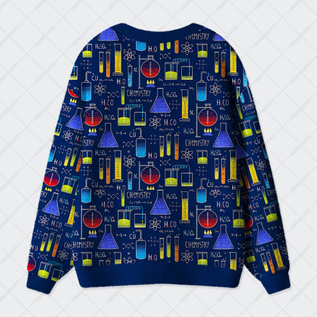 Chemistry Lab Geek Ugly Cardigan Sweaters 