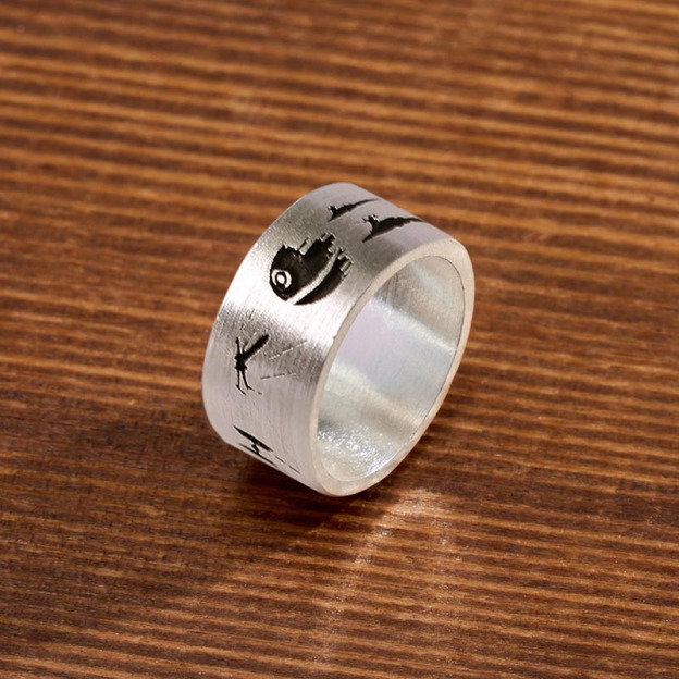 Battle of the Death Star Geek Silver Bead