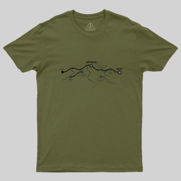 Arrakis Transit Map Geek T-Shirt