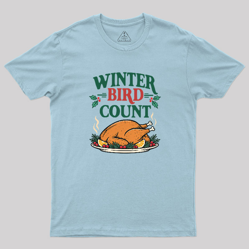 Winter Bird Count Geek T-Shirt