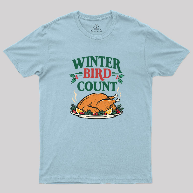 Winter Bird Count Geek T-Shirt