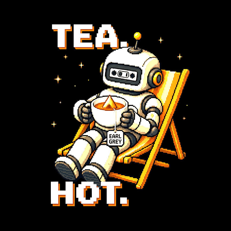 Space Tea Time Geek T-Shirt