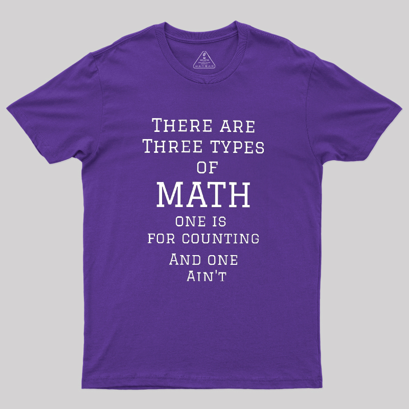 Three Types Of Math Geek T-Shirt