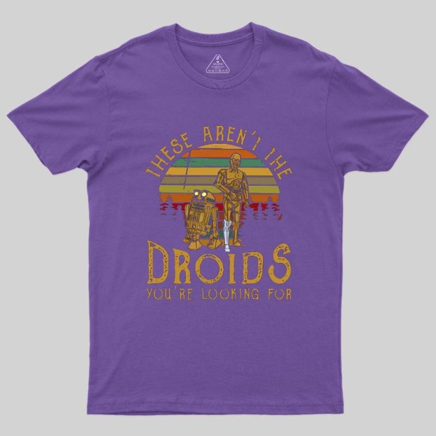 R2-D2 C-3PO These Are Not The Droids Geek T-Shirt