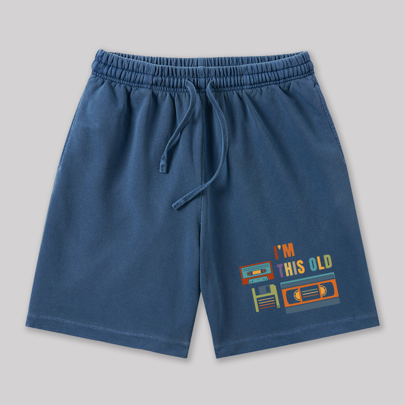 Im This Old Vintage Geeky Washed Shorts