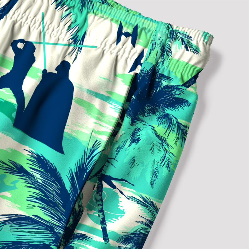 Sci-fi Space Wars Hawaii Geek Hawaiian Swim Trunks