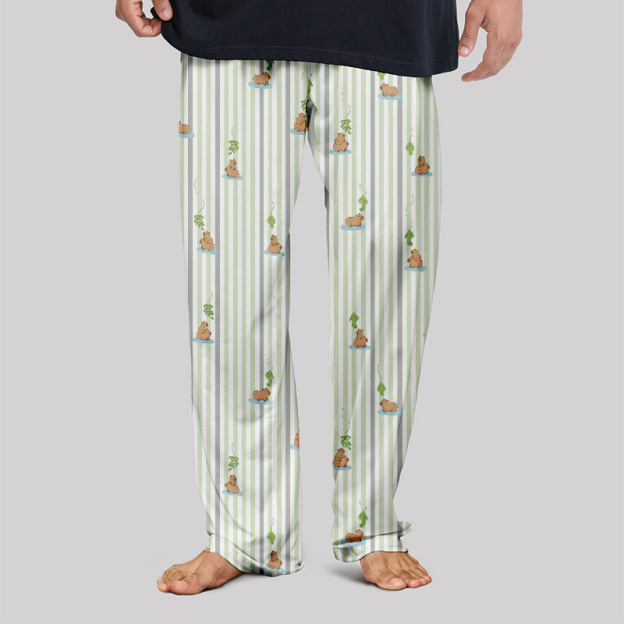 Capybara Snack Lure Geek Loungewear Pants