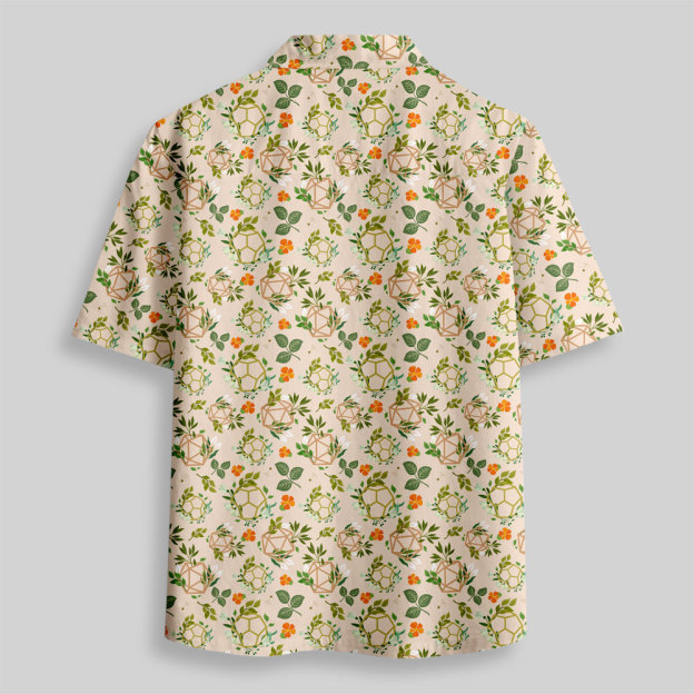 Plant DND Dice Off White Button Up Pocket Shirt