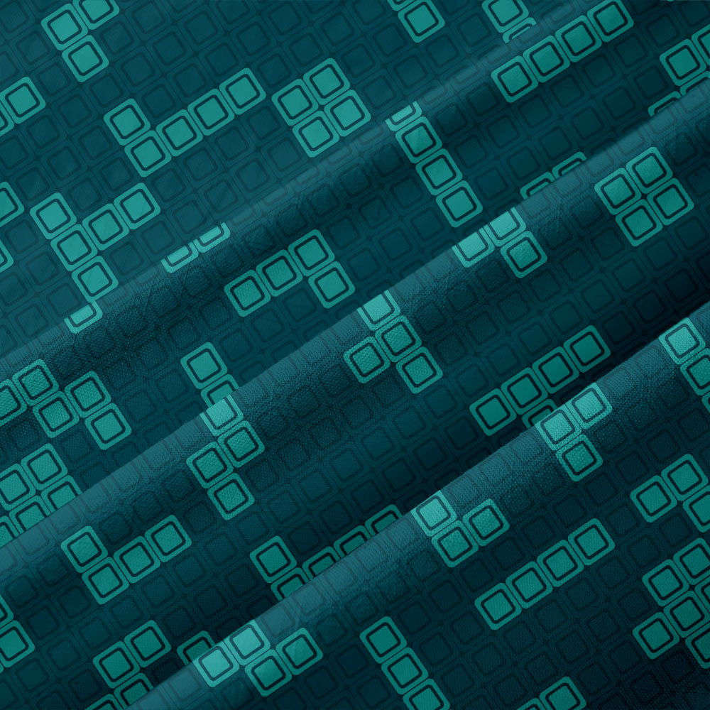 Retro Russian Games Blue Button Up Pocket Shirt