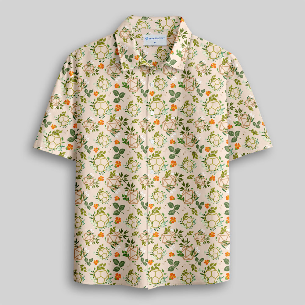 Plant DND Dice Off White Button Up Pocket Shirt