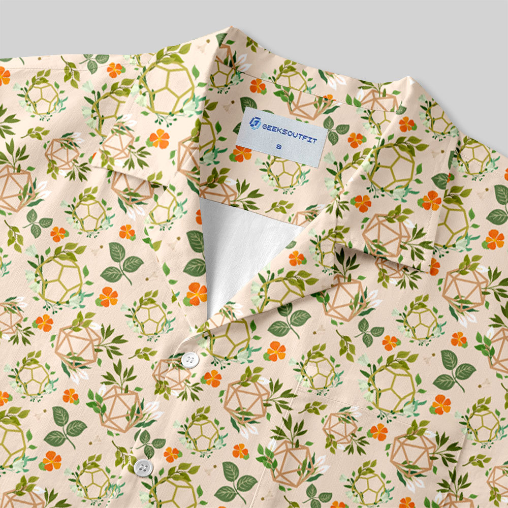 Plant DND Dice Off White Button Up Pocket Shirt