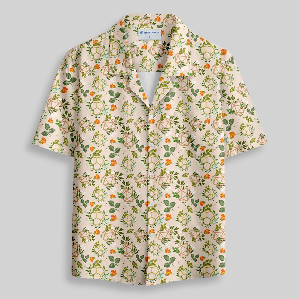 Plant DND Dice Off White Button Up Pocket Shirt