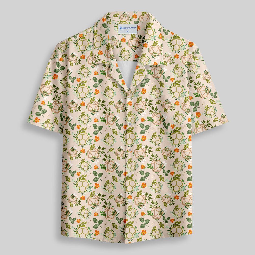 Plant DND Dice Off White Button Up Pocket Shirt
