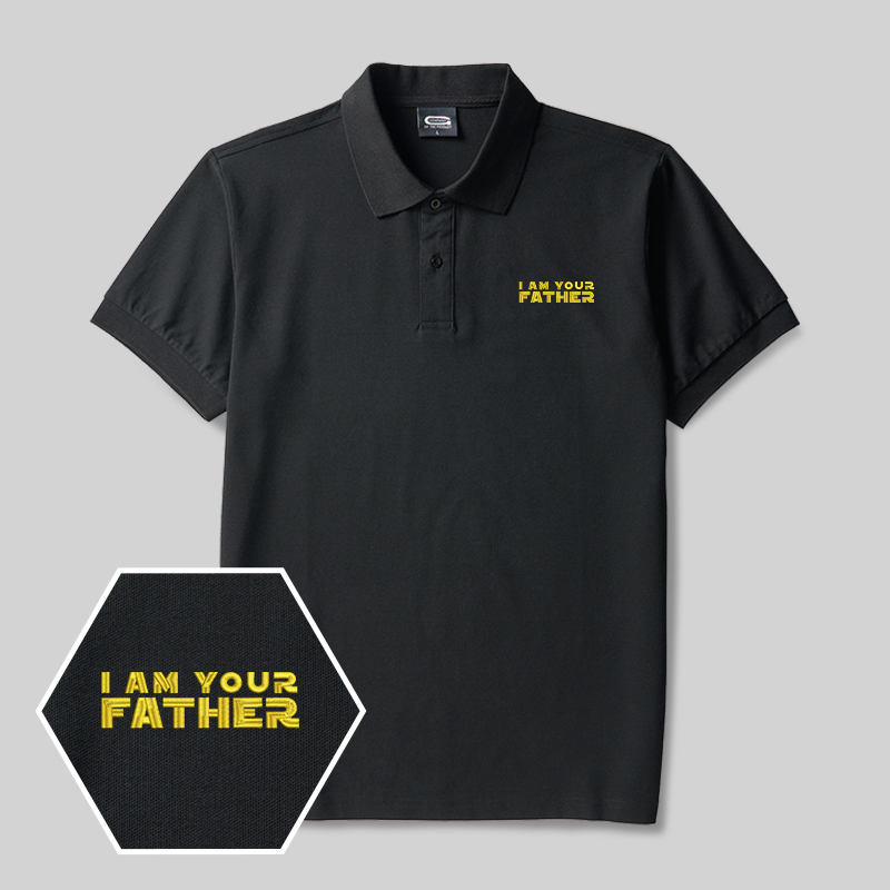 I am Your Father Geek Embroidered Polo Shirts