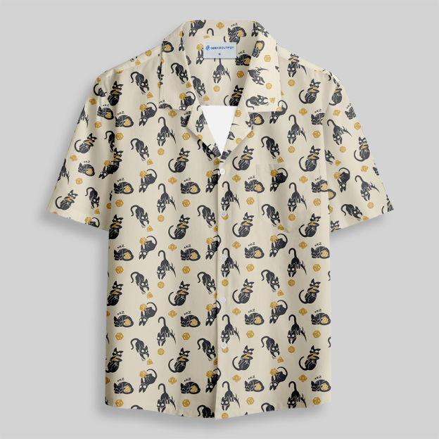 Critical Cats Button Up Pocket Shirt