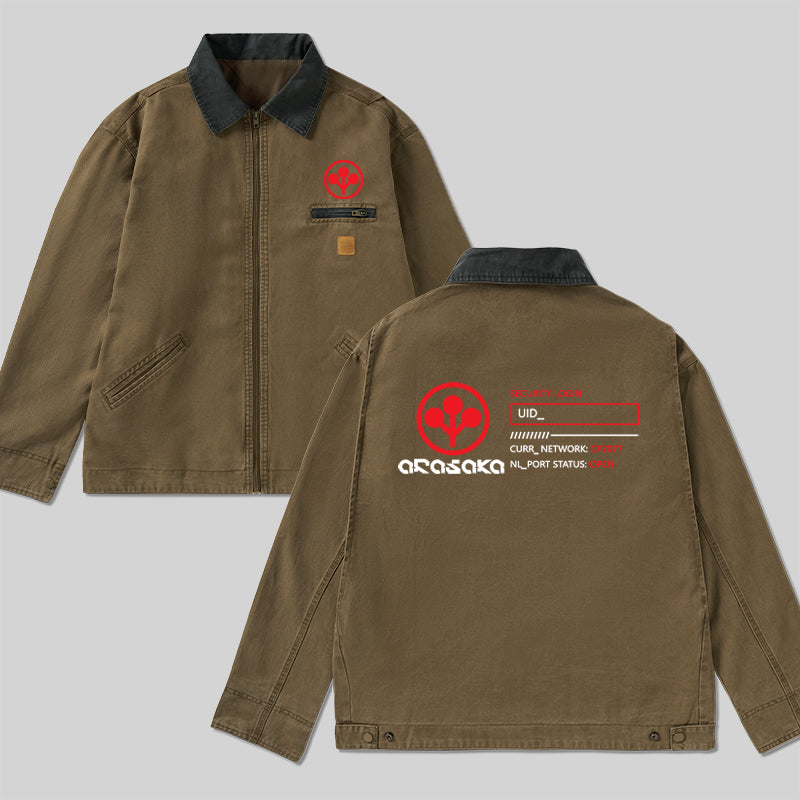 Geeksoutfit Arasaka Security Classic Work Jacket for Sale