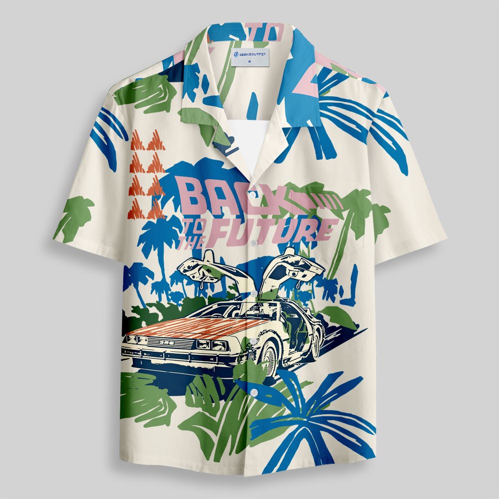  Back To The Future Button Up Pocket Shirt