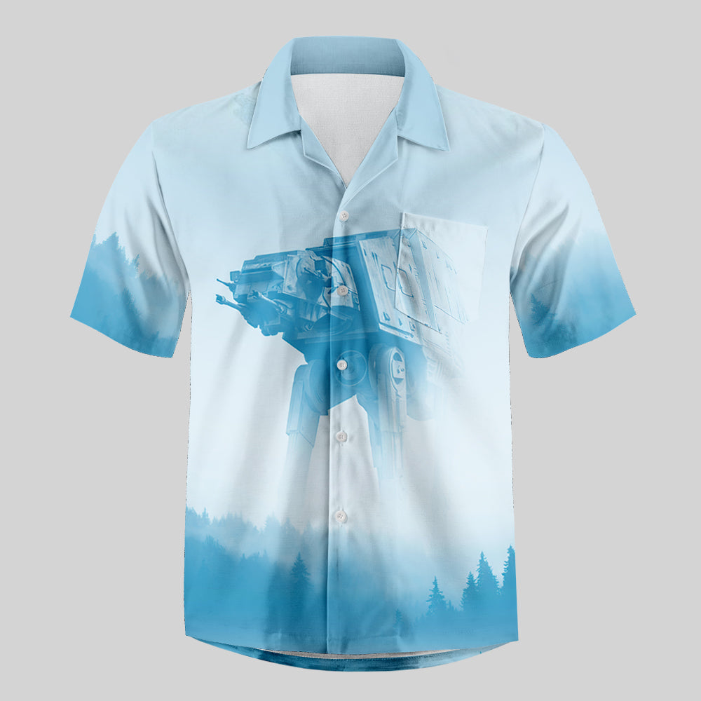AT-AT in the Mist Button Up Pocket Shirt