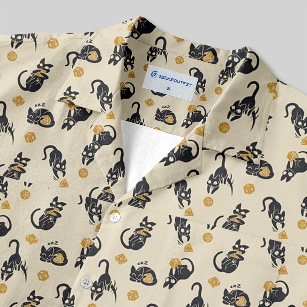 Critical Cats Button Up Pocket Shirt