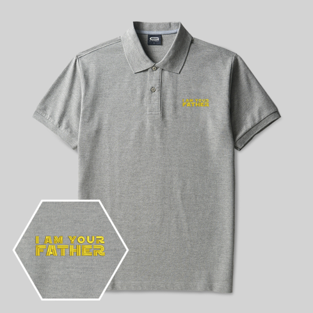 I am Your Father Geek Embroidered Polo Shirts