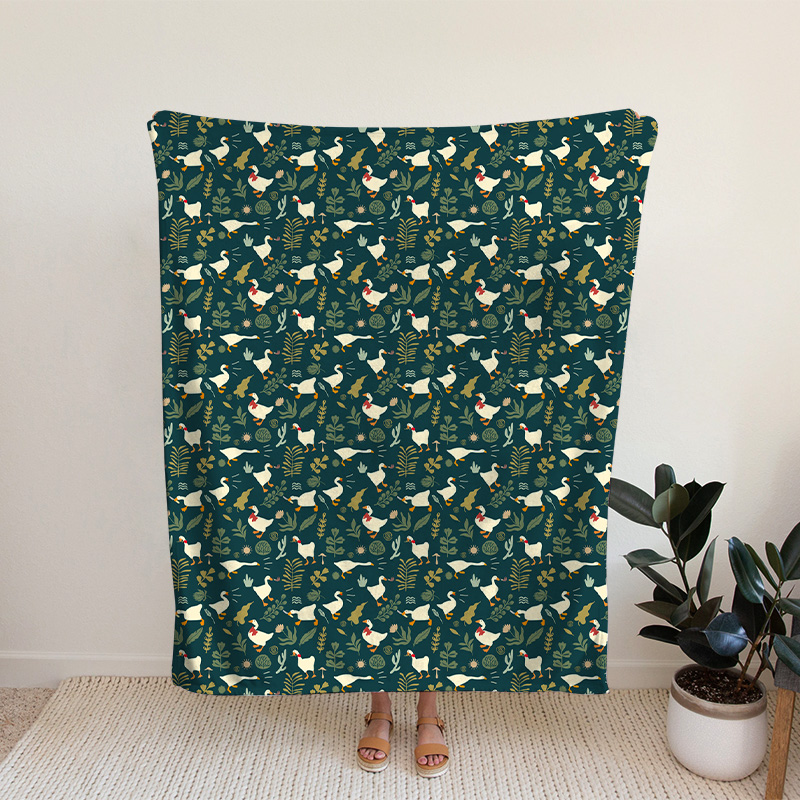 Untitled Goose Flannel Blanket