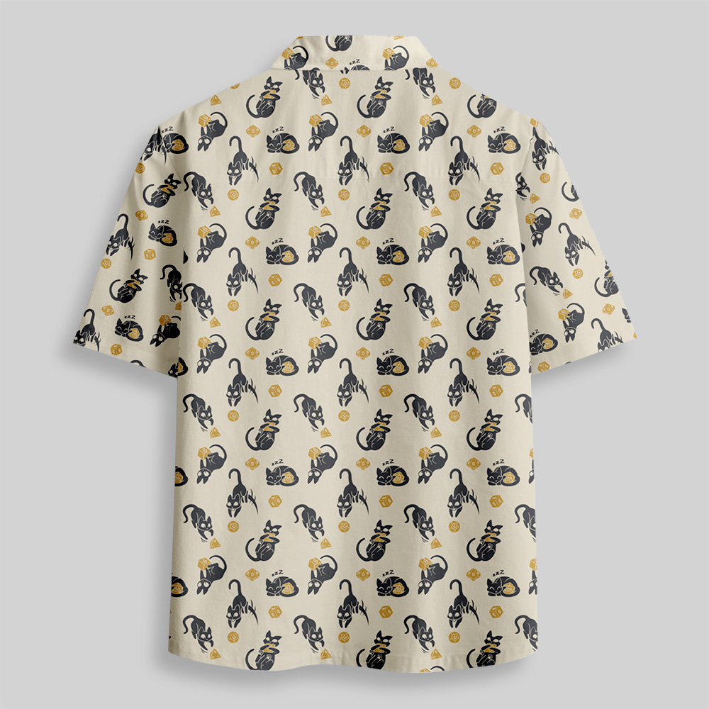 Critical Cats Button Up Pocket Shirt