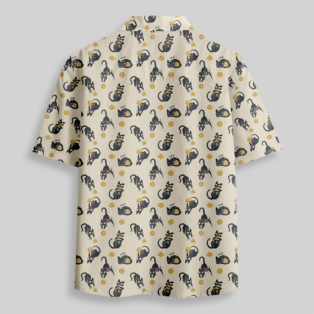 Critical Cats Button Up Pocket Shirt