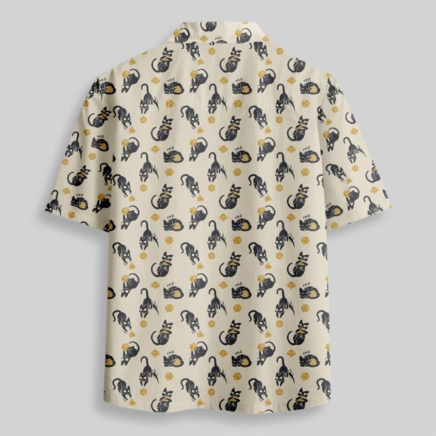 Critical Cats Button Up Pocket Shirt