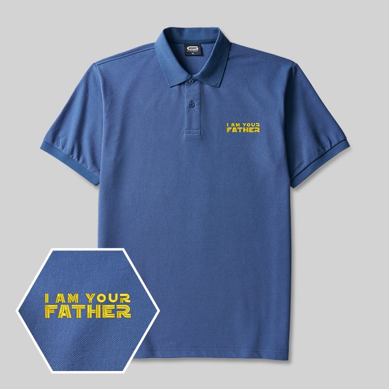 I am Your Father Geek Embroidered Polo Shirts