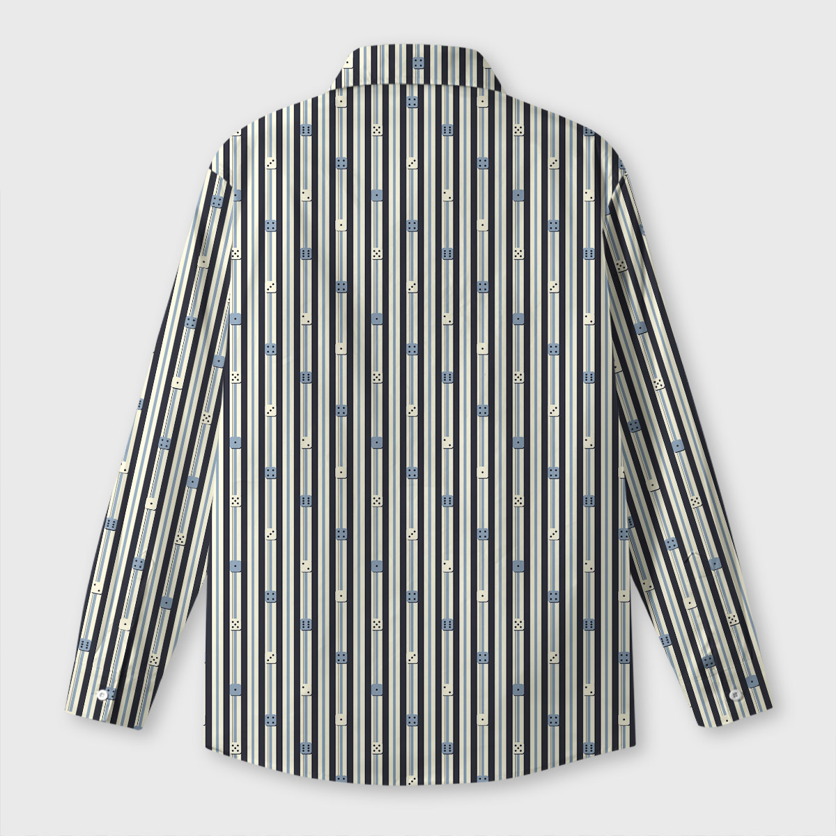 Dice Stripes Geek Long-Sleeved Shirt