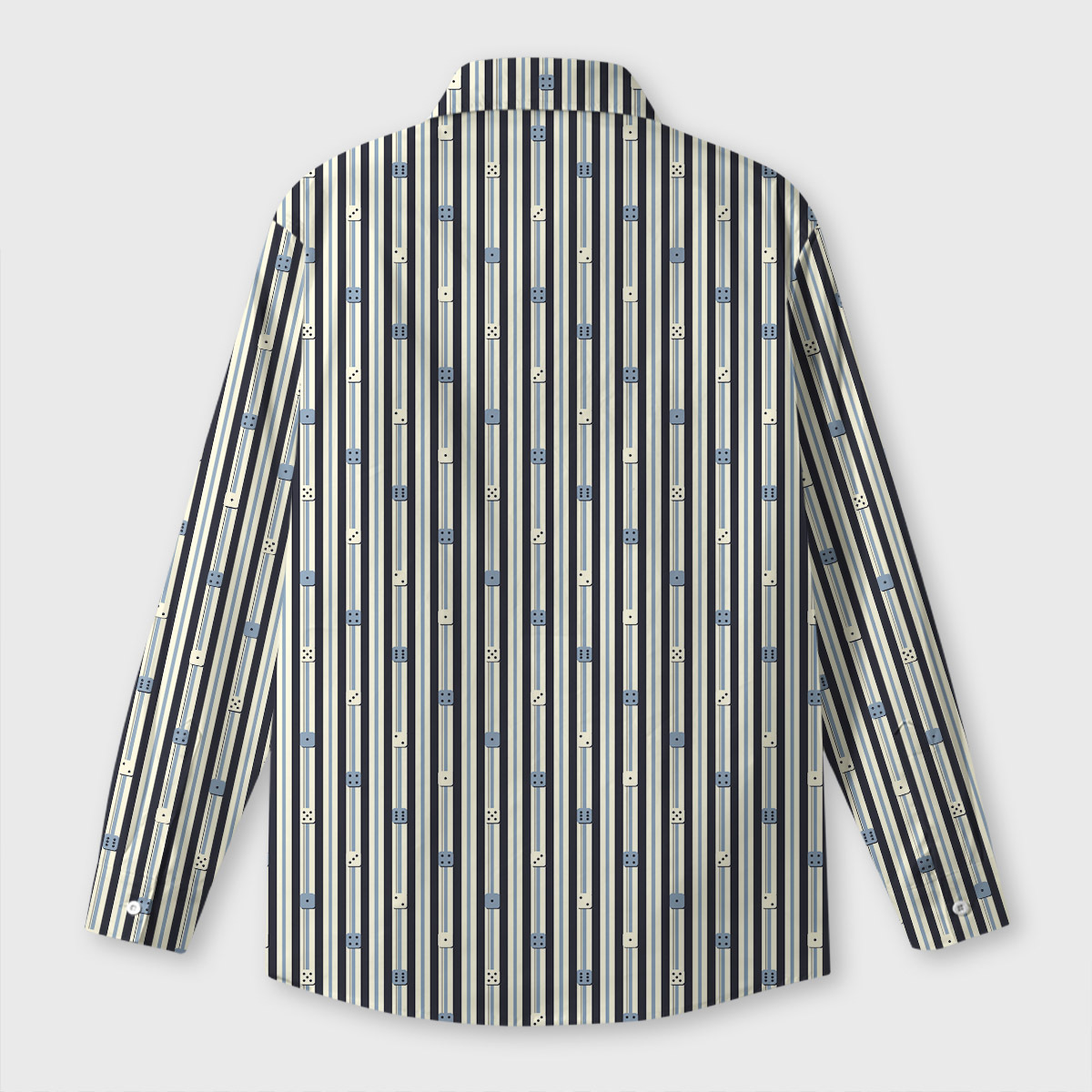 Dice Stripes Geek Long-Sleeved Shirt