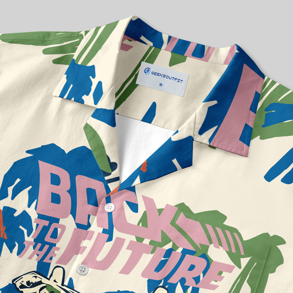 Back To The Future Button Up Pocket Shirt