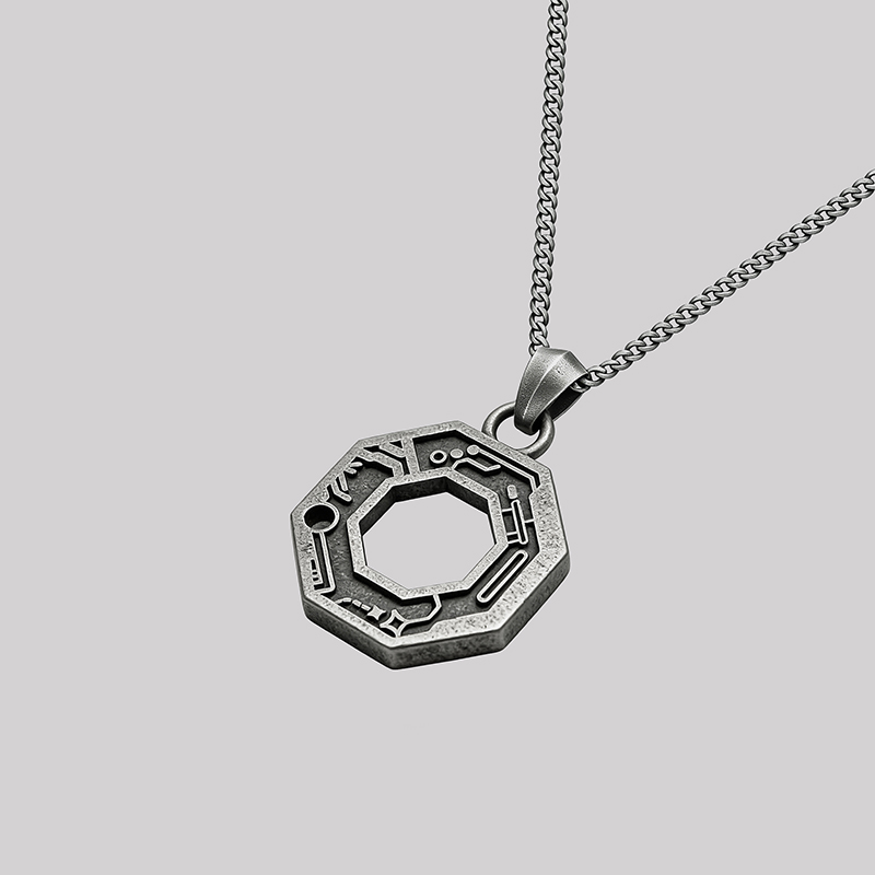 Per Aspera Ad Astra Geek Sculptural Necklace
