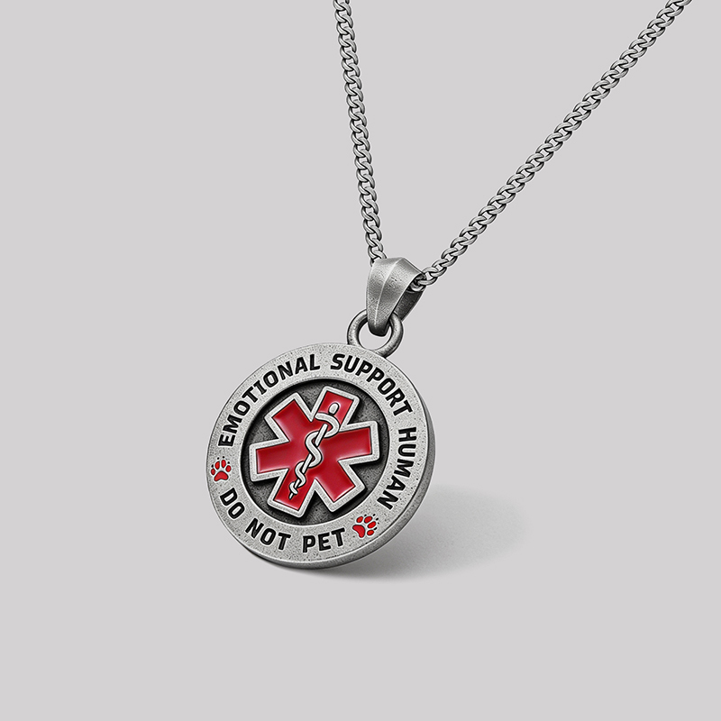 Emotional Support Human Geek Sculptural Necklace