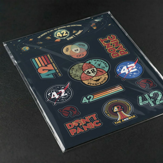 Answer To Everything Geek Sticker Set